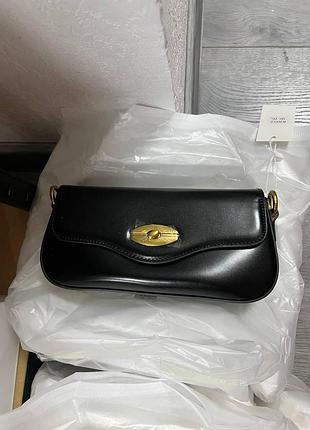 🤍 merlot bag black/gold 23 х 11 х 6 см