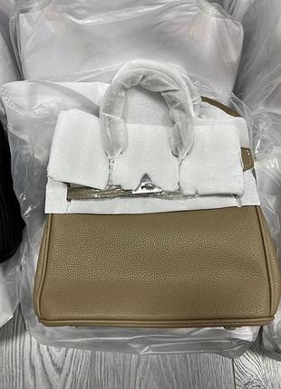 🤍 rivet bag brown/silver 25 х 19 х 12 см