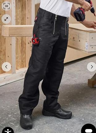Робочі ремісничі штани strauss craftman’s trousers without flare pants black 2