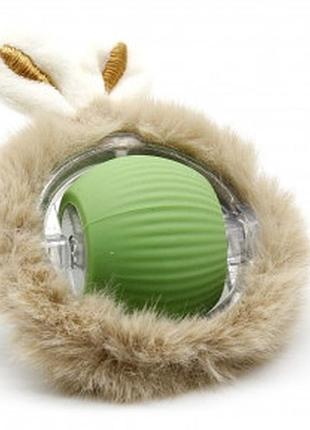 Мяч з пушком, інтерактивний, 5см зелений