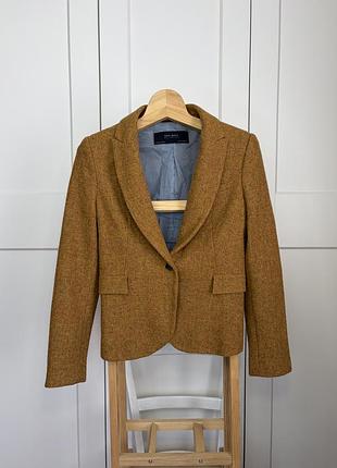 Zara basic шерстяний піджак, жакет