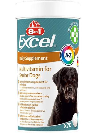 8 in 1 multi vitamin senior-мультивітаміни для старіючих собак, 70 таблеток 8 in 1 multi vitamin senior 108696 70 таблеток