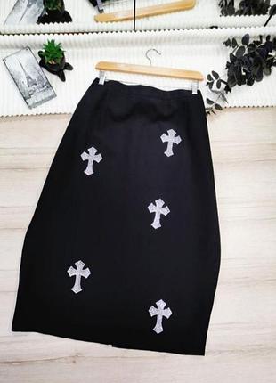 Юбка миди со стразами shein p xxxl