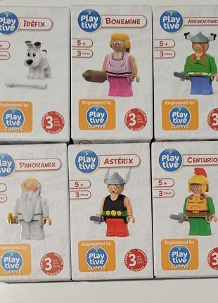 Фигурки playtive clippys «астерикс» набор из 6 шт, новые