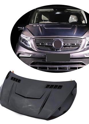 Капот v2 (2014-2019, карбон) для mercedes vito/v-class w447 2014- рр