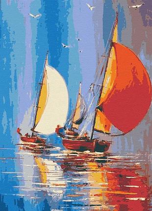 Картина за номерами riviera blanca вітрильники 40x50 см (rb-0429)