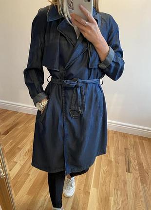 Джинсовый плащ zara