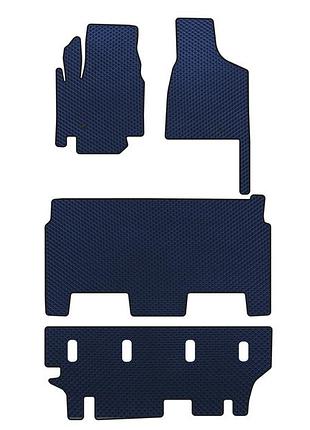Коврики eva (2008-2020, 3 ряда, 8-местный/комплектация sxt, синий) для dodge grand caravan v