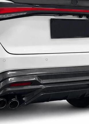 Накладки на задній бампер (карбон) для lexus rx 2022- рр