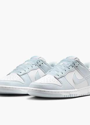 Оригінал 100% кросівки жіночі nike dunk low next nature white/light blue 37.5,38.5,39