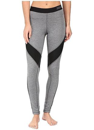 Легінси nike womens pro hyperwarm tights grey heather/black 803094-021