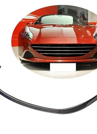 Накладка на передній бампер lip (2015-2018, карбон) для ferrari california рр