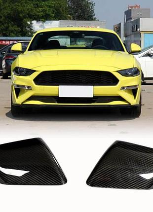 Накладки на дзеркала (карбон) для ford mustang 2024- рр