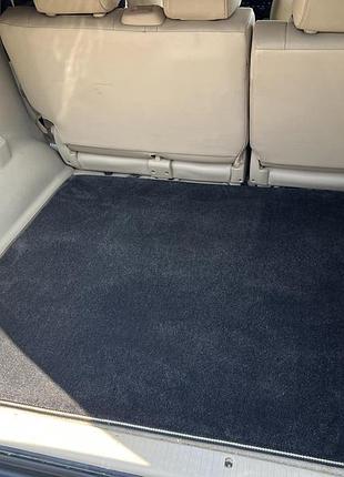 Килимок багажника текстильний premium чорний (5 або 7 місць) для toyota land cruiser prado 120 2002-2009 рр
