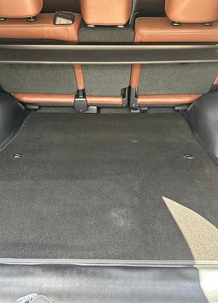 Килимок багажника текстильний premium v-1 (5 місць, чорний) для toyota land cruiser 200 2007-2021 рр