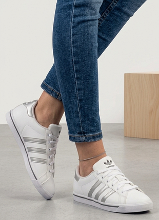 Жіночі кросівки білі шкіряні м'які  оригінал adidas p.40(25 cm)
