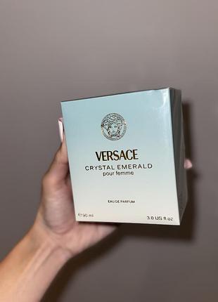 Жіночі парфуми  versace crystal emerald 90 мл італія духи версаче шлейфові