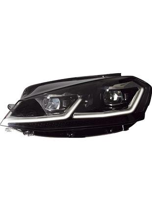 Передние фары silver fullled style (2012-2017, 2 шт) для volkswagen golf 7/e-golf