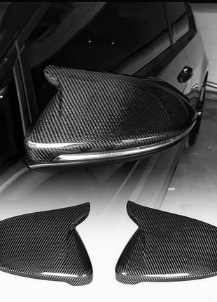 Кришки дзеркал v1 (карбон) для volkswagen golf 7/e-golf 2012-2020 рр