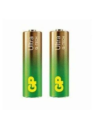 Батарейка лужна lr6/aa ultra alkaline 1.5v 15au21-s2 2шт (спайка) тм gp