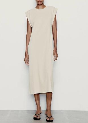 Сукня, плаття в рубчик zara