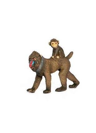 Фігурка тварини сафарі q9899-a81 самка мандріл з дитиною тм kids team animals
