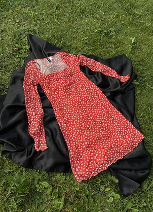 Сукня в квітковий принт h&m