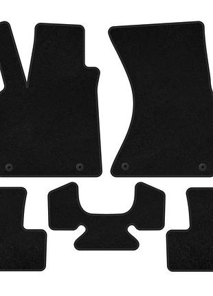 Текстильные коврики deluxe (2008-2012, черный) для ауди q5