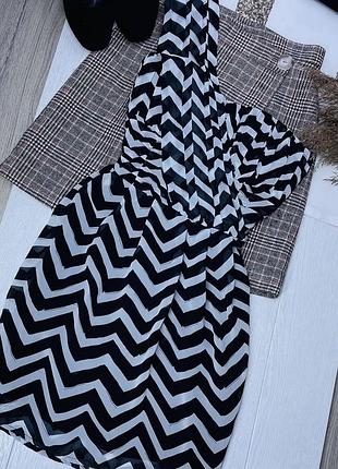 Літня сукня h&m s шифонова сукня святкова коротке плаття на одне плече