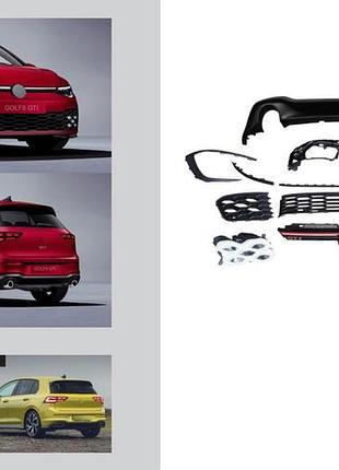 Комплект обвісів gti (для r-line) для volkswagen golf 8 2019- рр