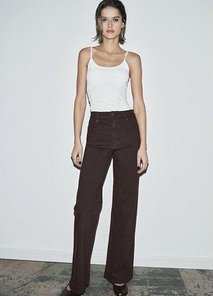 Джинси zw wide leg із високою посадкою