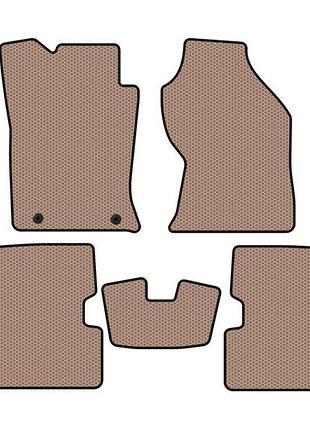 Резиновые коврики carsuit (2001-2005, sw, бежевые) для ford focus i