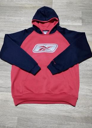 Чоловіче тепле худі reebok на флісі, розмір m-l, вінтаж.