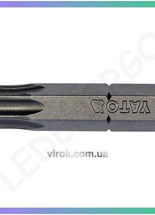 Викруткова насадка yato torx t40 25мм hex 1/4 для ремонту автомобілів і техніки насадка для викрутки