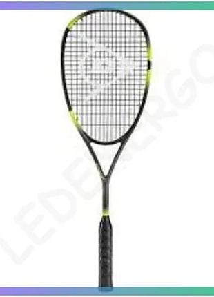 Ракетка для сквошу dunlop soniccore ultimate 132 унісекс чорна жовта для гри в сквош ракетка для спорт sku_10326928