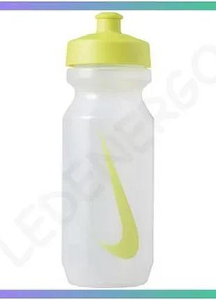 Пляшка для воды nike big mouth bottle 2.0 650 мл белая зеленая спортивная бутылка для питья sku_n.000.0042.974.22