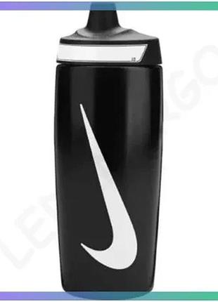 Пляшка nike refuel bottle grip 24 oz черная 709 мл для спорта текстурированная бутылка для напитков sku_n.101.0867.091.24