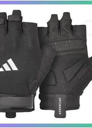 Рукавички для тренировки adidas essential training gloves белые l спортивные перчатки для фитнеса sku_adgb-15003wh