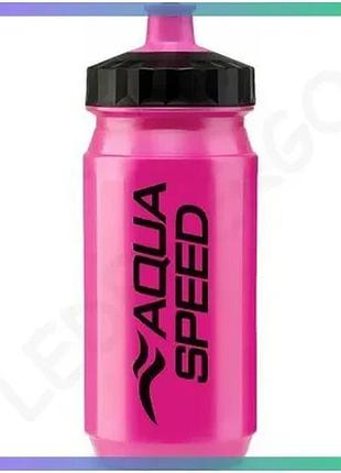 Спортивная бутылка aqua speed bidon 550 мл розовая для тренировок и активного отдыха sku_883-03