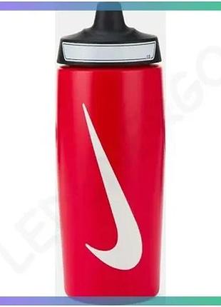 Пляшка nike refuel bottle grip 18 oz красная белая черная 532 мл для спорта и фитнеса sku_n.100.9955.636.18