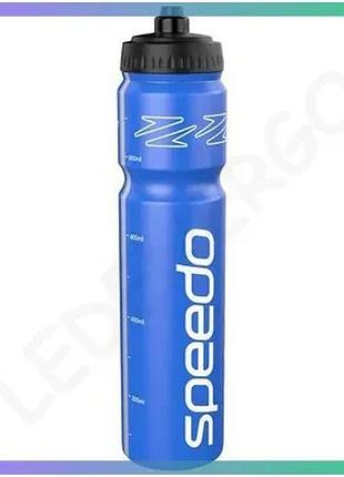 Пляшка для води speedo water bottle синя 1000 мл унісекс з біоматеріалів для спорту та тренувань sku_8-00379517018