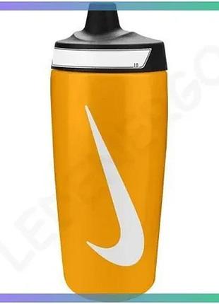 Пляшка nike refuel bottle grip 532 мл оранжевая спортивная бутылка для воды унитекс sku_n.100.9955.715.18