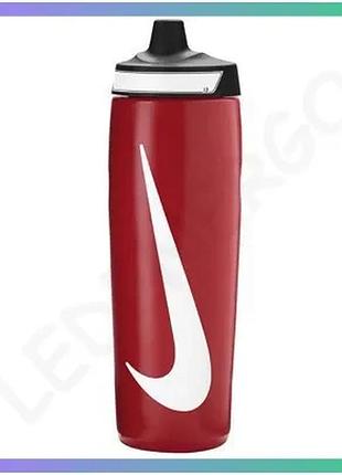 Пляшка nike refuel bottle 24 oz червоний чорний білий 709 мл для спорту унісекс sku_n.100.7666.692.24