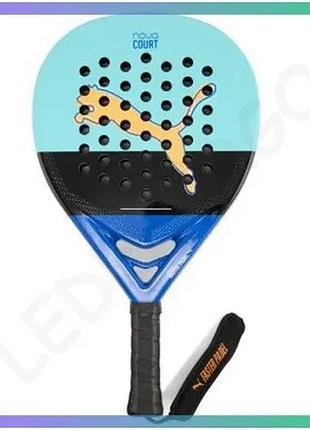 Ракетка для падл-тенісу puma nova padel court синя унісекс для дорослих без чохла sku_049050-01