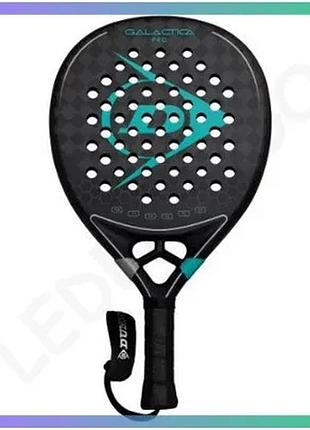 Ракетка для падел тенісу dunlop galactica pro чорна унісекс для дорослих паделістів sku_10359940