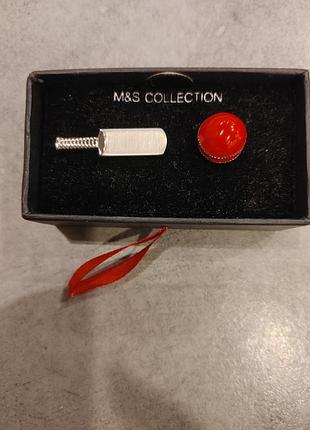Запонки m&s collection в виде биты и  мяча