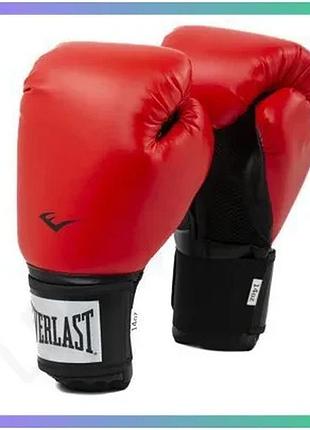 Боксерские перчатки everlast pro style 2 14 унций красные для тренировок унитекс бокса sku_p00003085