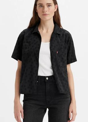 Стильная рубашка levi's с вышивкой ришелье (оригинал) размер м