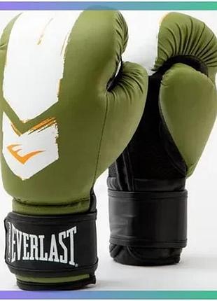 Боксерские перчатки everlast prospect 2 8 унций зеленые белые для тренировок бокса унисекс sku_p00002976