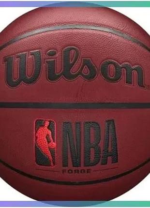 Баскетбольный мяч wilson nba forge красный размер 6 композитная кожа для игры на улице и в зале sku_wtb8201xb6